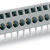 Connector, 9 pole, pitch 5 mm, angled, gray, 231-609/023-000