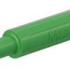 4 mm jack, crimp connection, 1.0 mm², CAT II/CAT III, green, 66.2052-25