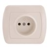 Simon Akord Gniazdo pojedyncze b/u 16A IP20 beżowe AG1e/12