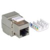 Moduł Keystone Rj45 Cat6, Ftp, Beznarzędziowy, Metalowy