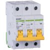 Wyłącznik nadprądowy S bezpiecznik 3-fazowy B50 (B 50A) 3-biegunowy 3P (400V AC) 3-modułowy Ex9BH NOARK