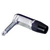 REAN NYS207 6.35mm 2 Pole R/angle Nickel Jack Plug