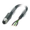Kabel zasilający 3 Core Polichlorek winylu PVC Sheath Czarny