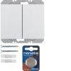 BERKER K.1 KNX RF quicklink Przycisk radiowy podwójny płaski biały 85656279 HAGER