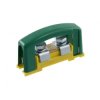 Zacisk ochronny 2x35mm2 żółto-zielony z pokrywą na szynę TH35 E.4121P
