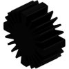 LED heatsink, (L x Ø) 20 x 45 mm, 3 to 1.8 K/W, black anodized, SK 618 20 SA