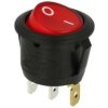 Przełącznik; klawiszowy (kołyskowy); R13-112B02BR2N2; ON-OFF; 1 tor; czerwony; podświetlenie LED 230V; czerwony; bistabilny; kon