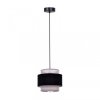 Lampa wisząca ETELA , podwójny czarno szary klosz na E27 do salonu K-5170 Kaja Lighting