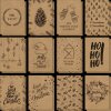 DS700 Christmas postcards, brown carton, 24 pieces