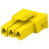 Plug housing, 3 pole, pitch 3.96 mm, straight, yellow, 368571-4