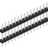 Pin header, 15 pole, pitch 2 mm, straight, black, SLY507515Z