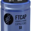 Electrolytic capacitor, 100 µF, 250 V (DC), ±20 %, radial, pitch 10 mm, Ø 22 mm, SIH10125022025