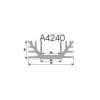 Radiator A4240 L-3cm