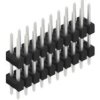 Pin header, 20 pole, pitch 2.54 mm, straight, black, 10057126