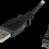 USBAUB2MU USB 2.0 cable, USB type-A connector to Micro B plug, angled, 2 m