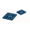 Mounting base, for screw fastening, PA, blue, (L x W x H) 19 x 19 x 3.8 mm, 151-01169