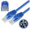 Patchcord UTP kat.6 kabel sieciowy LAN 2x RJ45 linka PVC niebieski 3m NEKU