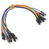 Wire Jumpers, Male to Male (75 pcs: 55x 10cm , 10x 15cm, 5x 20cm, 5x 25cm ) MIKROE-2023, package with 75 pieces