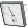 Amperomierz analogowy panelowy DC zakres 0/50A Direct Connected DC wysokość wycięcia: 72mm wartość 0/50A Direct