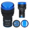 Lampka kontrolna sterownicza niebieska LED fi:22 230V
