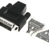 Złącze D-Sub 15-pinowe Proste Montaż na kablu 2 x śruba rozpierająca