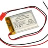 Akumulator; Li-Po; LP803040; 3,7V; 1000mAh; 8x30x40mm; Zabezpieczenie PCM; konektor+ gniazdo 2,54*2piny; AKYGA; RoHS