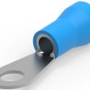 Insulated ring cable lug, 13-15 mm², AWG 6, 9.53 mm, blue, 52264-1