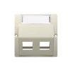 SIMON BASIC Pokrywa gniazd teleinformatycznych na Keystone skośna beż BMGKS2P/12 KONTAKT SIMON