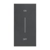 LIVING NOW MY HOME klawisz z symbolem on/off 2mod. czarny KG01MH2AG