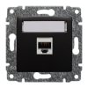 VENA Gniazdo komputerowe pojedyncze nieekranowane RJ45 antracyt 516161