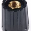 Pokrętło potencjometru oś: 3.2mm średnica: 14.7mm Zacisk śrubowy Plastik Czarny RS PRO