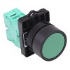 Techna PtecPNGreen Green Flush Push Button Switch 10A 1NO
