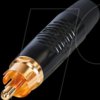 RF2C-B-0 RCA (RCA) cable connector, gold plated contacts, black housing