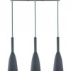 Zwisy na podłużnej podsufitce lampa wisząca szara SOLIN LP-181/3L GR Light Prestige
