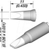 C245161E C245E soldering tip, C245161E/3.2 x 0.8 mm, chisel-shaped
