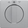 BERKER Q.x Płytka czołowa z pokrętłem do wyłącznika żaluzjowego obrotowego aluminium aksamit lak 1080608400 HAGER