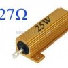 Rezystor drutowy 27 Ohm 25W z radiatorem