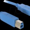 82580 Cable USB 3.0 A > USB 3.0 B, 1 m, blau