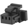 Plug/socket housing, 3 pole, pitch 1 mm, straight, black, 2367198-3