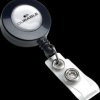 815258 Retractable badge reel with snap-fastener loop, pack of 10