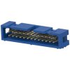 Pin header, 26 pole, pitch 2.54 mm, angled, blue, 2-1761605-9