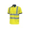 Short sleeved polo shirt with reflective