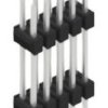 Pin header, 10 pole, pitch 2.54 mm, straight, black, 10057301