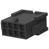 Plug housing, 8 pole, pitch 3 mm, straight, black, 3-794615-8