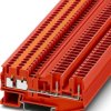 Through terminal block, push-in/plug connection, 0.14-4.0 mm², 4 pole, 24 A, 6 kV, red, 1149032
