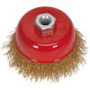 Sealey CBC75 Brassed Steel Cup Brush 75mm M10