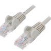 Patch cord U/UTP 5e linka CCA PVC szary 25m 27AWG 95635