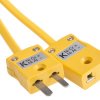 Kabel termopary/przewód przedłużający K dł. 2m 7/0,2mm -10 → +105 °C PVC 2-żyłowy Nieekranowany