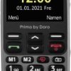 Primo by DORO 368 Telefon komórkowy dla Seniora Przycisk SOS czarny