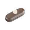 interBär 5044-009.01 Pull Switch Brown/Beige 2A with Screws & Washer